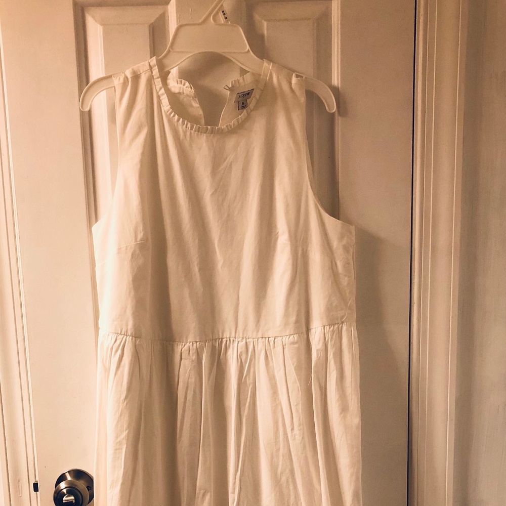 White J Crew Maxi Dress